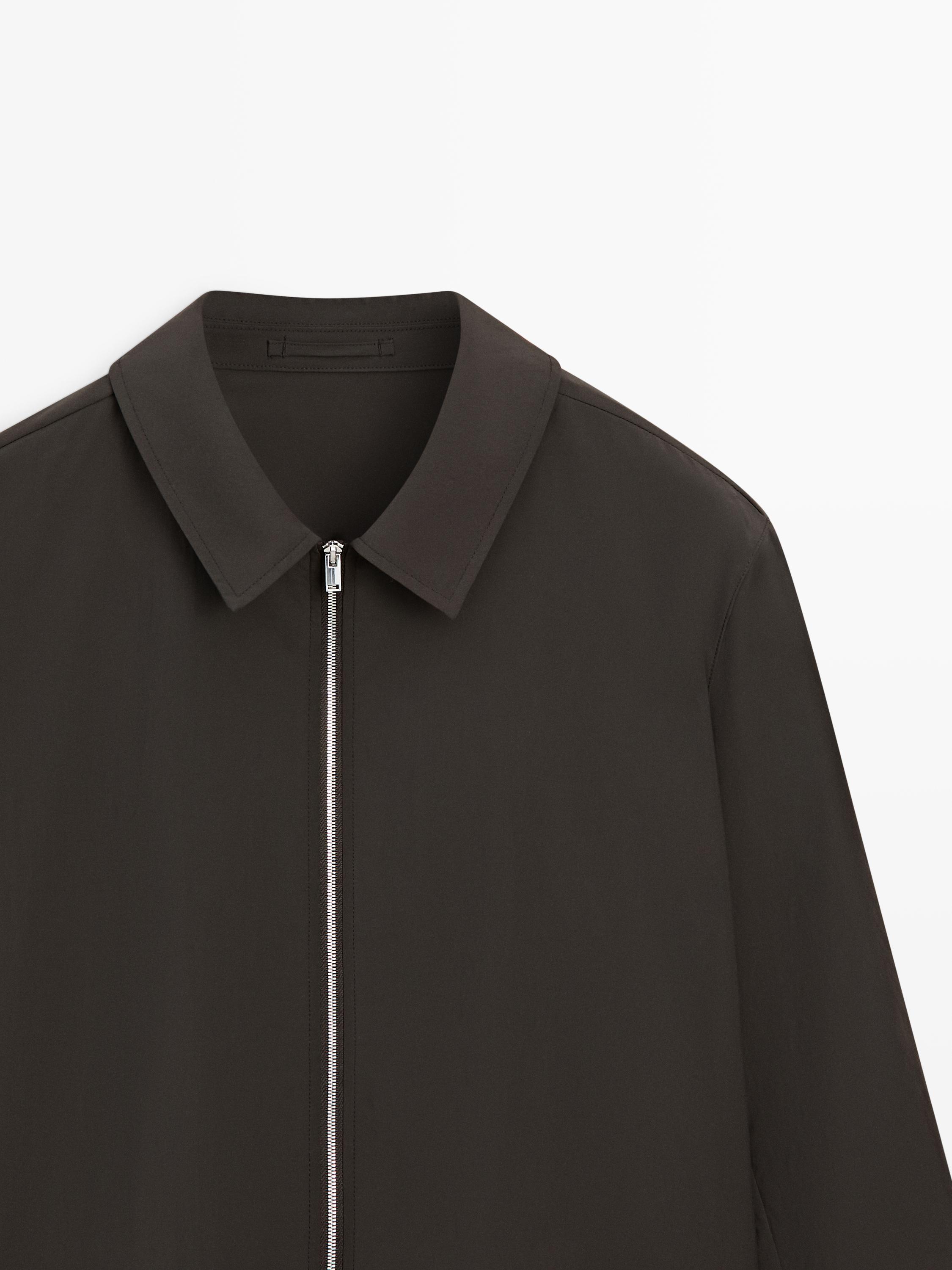 Blouson court total look